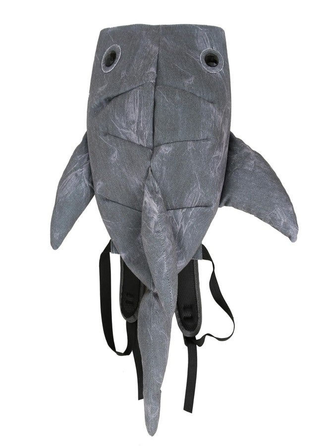 BlingKicks Whale Shark Backpack, Large Capacity Cute Bag for Adults, Trendy and Durable Street Style (Dark grey) - Image 1