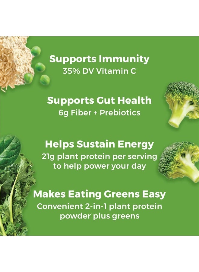 Orgain Organic Vegan Protein Powder + Greens, Creamy Chocolate Fudge - 21g Plant Based Protein, 7g Prebiotic Fiber for Gut Health, Gluten Free, No Lactose Ingredients, No Sugar Added, Non-GMO - 1.94lb - Image 4