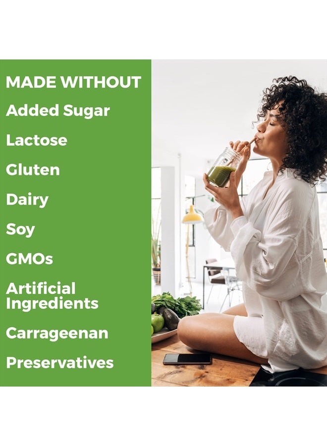 Orgain Organic Vegan Protein Powder + Greens, Creamy Chocolate Fudge - 21g Plant Based Protein, 7g Prebiotic Fiber for Gut Health, Gluten Free, No Lactose Ingredients, No Sugar Added, Non-GMO - 1.94lb - Image 5