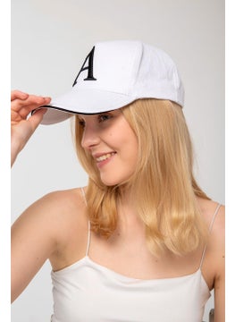 Saria Moda Saria Fashion Lettered White Cap  - Image 3