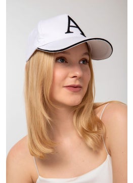 Saria Moda Saria Fashion Lettered White Cap  - Image 2