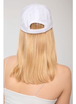 Saria Moda Saria Fashion Lettered White Cap  - Image 4