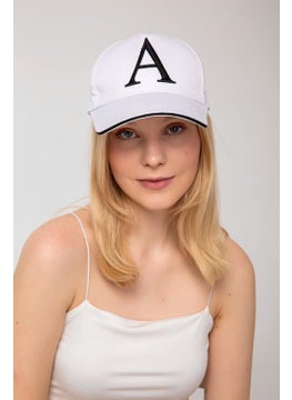 Saria Moda Saria Fashion Lettered White Cap  - Image 1