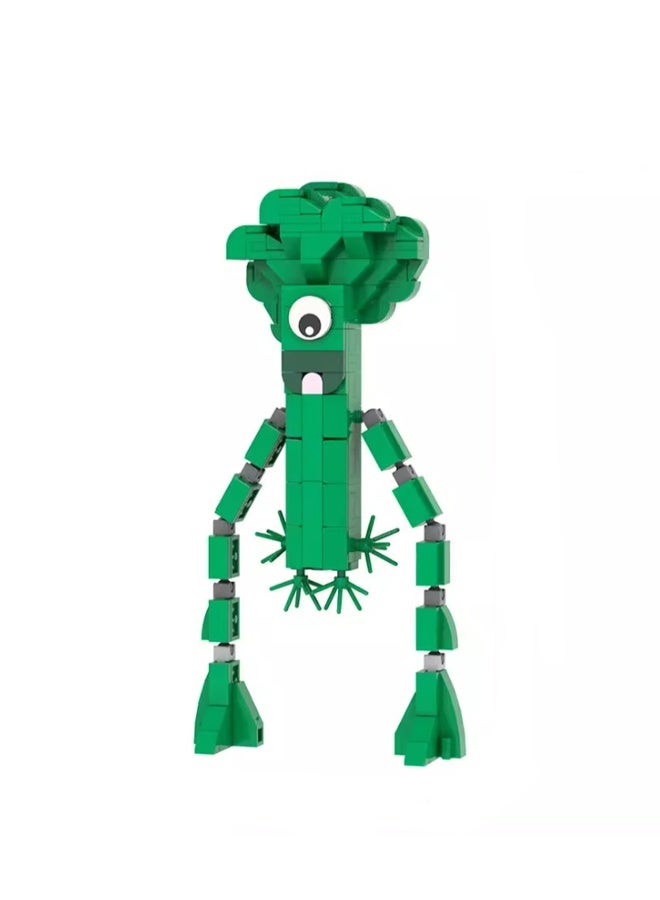 Children's Self-assembly Small Particle Toy Building Blocks Green Class Model Hand-made Creative Plug-in Toys - Image 1