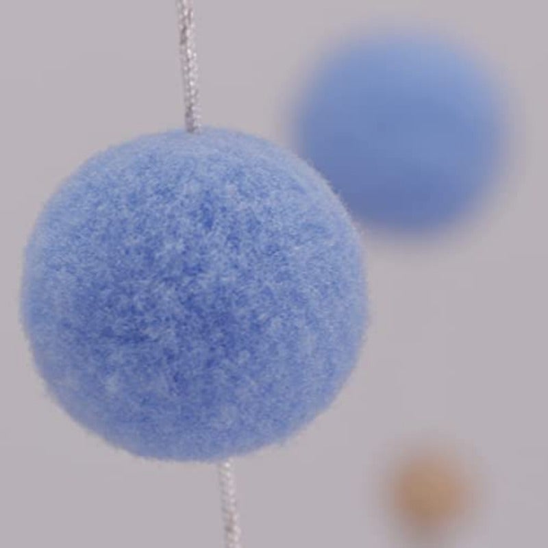 Baby Crib Bell Baby Wind Chime with Felt Ball 3D Cloud 360 Rotating Bed Bell Crib Hanging 's Bed Decoration - Image 4