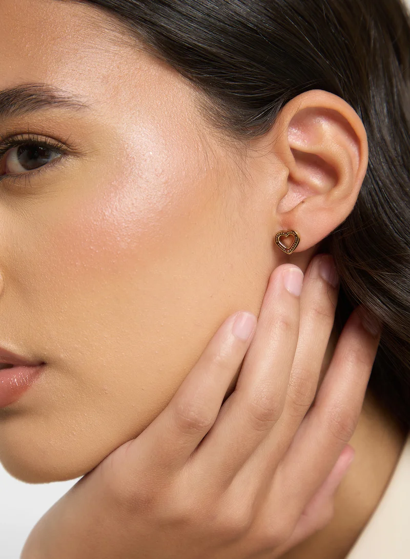TOMMY HILFIGER Toggle Heart Hoop Earrings