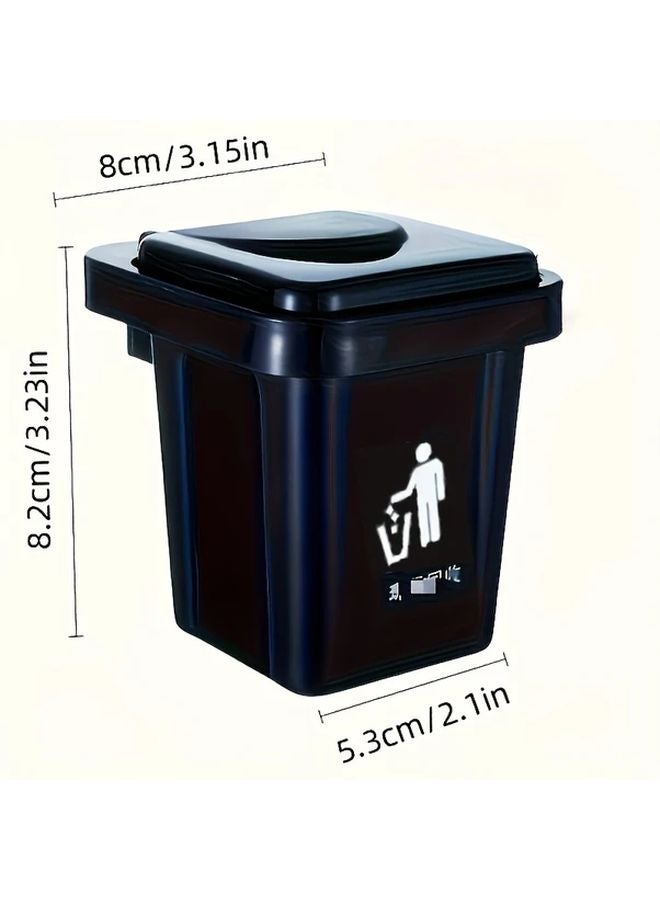 Wall Mounted Ashtray With Lid 7 Day Stainless Steel Anti Fly Ash Design Black - Image 4