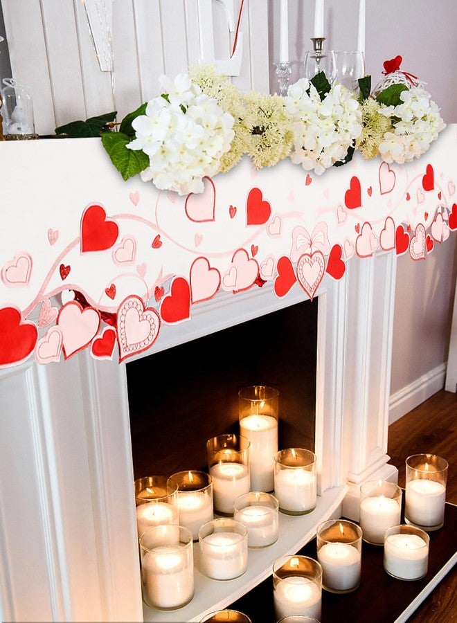 Simhomsen Embroidered Love Heart Table Runner for February 14th , Wedding Anniversary, Marriage Proposals, Romantic Events or Parties (60 ×17 Inches) - Image 5