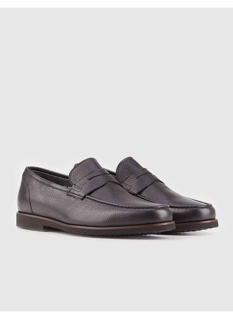 كاباني Leather Black Men's Casual Shoes