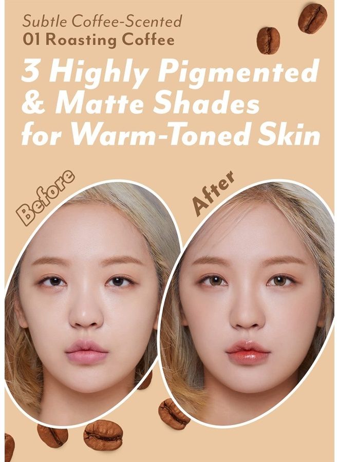 I'M MEME I'm Meme Palette - Afternoon Tea Contour | Roasting Coffee, Bronzer Palette for Face & Cheeks, Matte Powder Bronzer, Natural Makeup, Buildable Coverage, Light to Medium, For Warm Tone Skin, 0.4 Oz  - Image 3