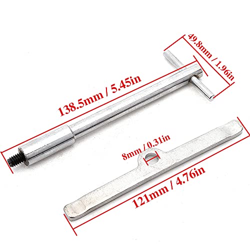 RJSPHH Valve Cover T-Bar Set of W/Chrome Valve Spreaders Set of 8 Silver - Image 4
