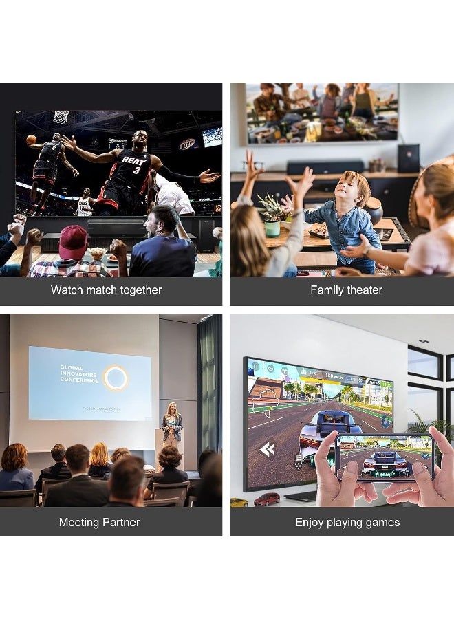 Generic Go Des محول Hdmi الأصلي لعرض شاشة الهاتف المحمول بدقة 1081P على جهاز العرض - Image 3