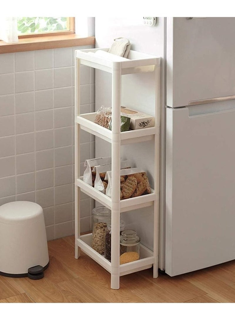 إي وورلد رف منظم 4 طبقات قابل للتعديل رف قابل للتمديد للمطبخ المنزلي والحمام - Image 3