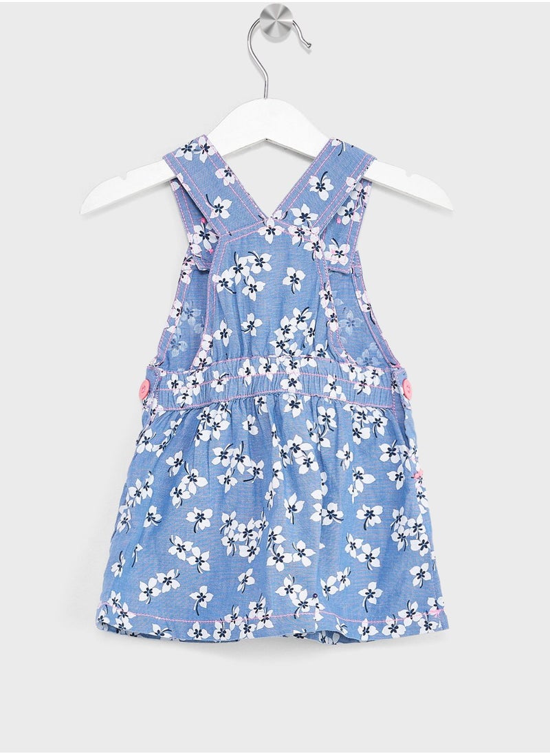 Nautinati - Nauti Nati Girls Floral Printed Pure Cotton Pinafore Dress - Image 1
