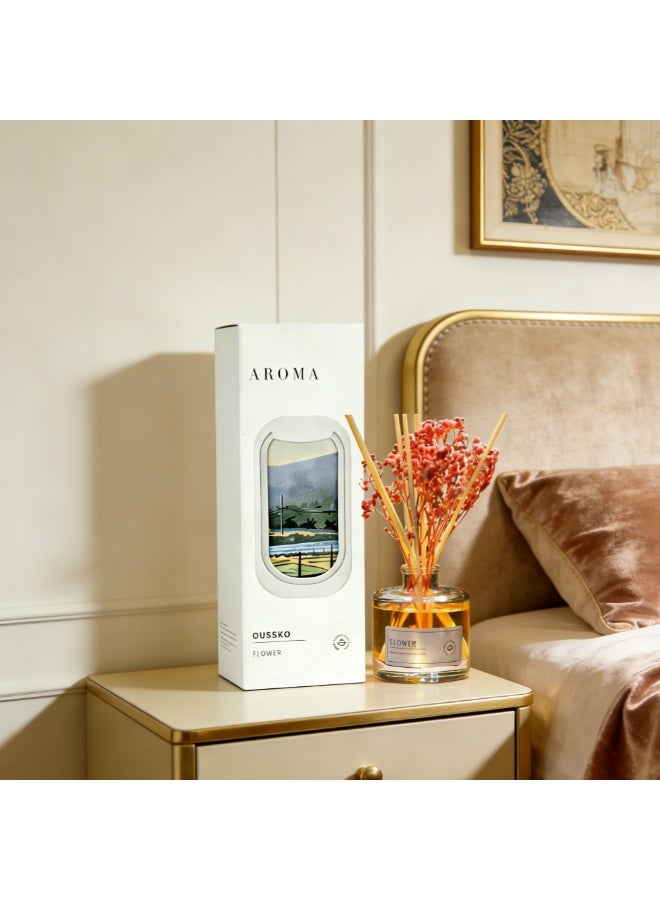 Flower Aroma Reed Diffuser - Premium Home Fragrance for Bedroom & Living Room - Image 2