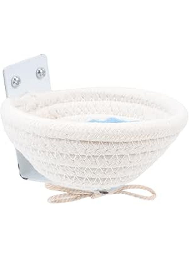 Large Woven Cotton Rope Bird Nest Hanging Cage Bed for Parrots Canaries Birds - Image 1