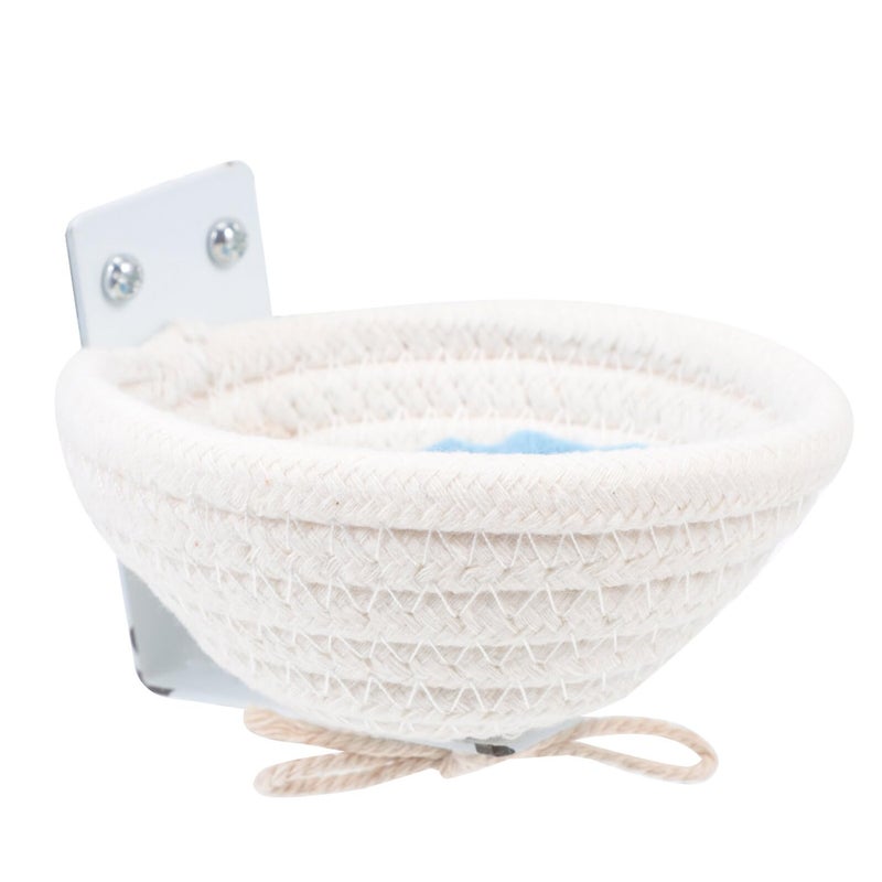 Large Woven Cotton Rope Bird Nest Hanging Cage Bed for Parrots Canaries Birds - Image 2
