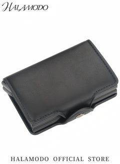 HALAMODO Men's Credit Card Holder Wallet Pop up Wallet RFID Blocking Credit Card Holder with High Quality Leather & Precision Sewing Thread for Storage  - Image 2