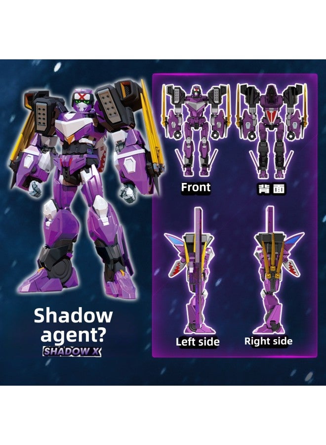 Genuine Dazzle Card Fighter Shadow Agent Children's Cartoon Car Deformation Car 6-12 Years Old Deformation Robot Toy-Color:Assembled Version-shadow Agent - Image 1