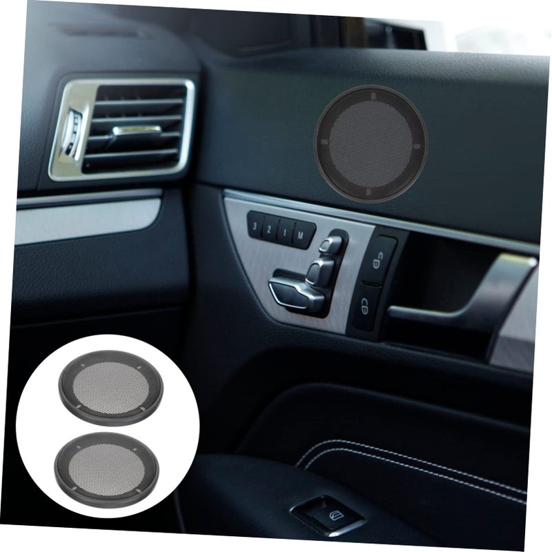 2 Pcs Car Speaker Protective Cover Mesh Grills Shock Resistant 16 50X16 50X2 00CM - Image 4