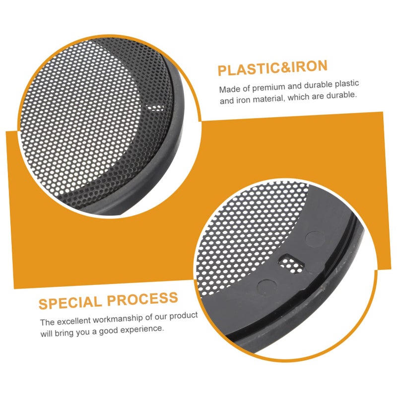 2 Pcs Car Speaker Protective Cover Mesh Grills Shock Resistant 16 50X16 50X2 00CM - Image 5