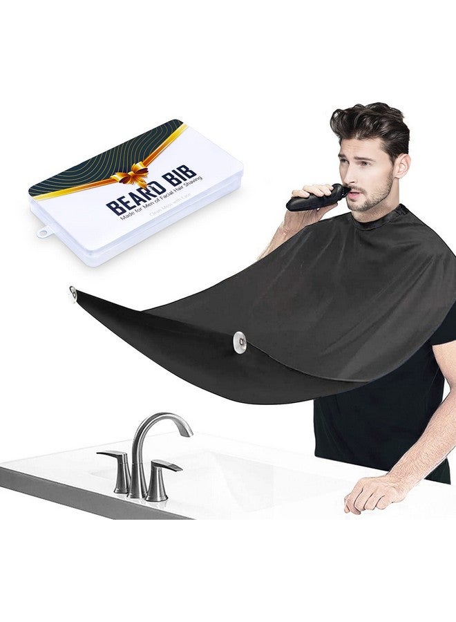 Leaflai Beard Bib Beard Apron Beard Hair Catcher For Men Shaving & Trimming Nonstick Waterproof Beard Cape Grooming Cloth With 3 Suction Cups & A Box Birthday Gifts For Father'S Day Men Him Boyfriend - Image 2