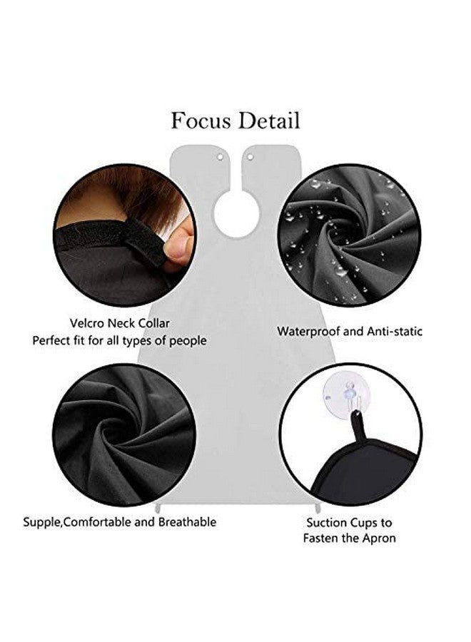 Leaflai Beard Bib Beard Apron Beard Hair Catcher For Men Shaving & Trimming Nonstick Waterproof Beard Cape Grooming Cloth With 3 Suction Cups & A Box Birthday Gifts For Father'S Day Men Him Boyfriend - Image 5