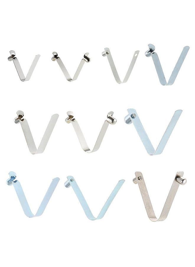 Generic - 6pcs Kayak Paddle Spring Clips Tent Pole Clips Push Button Spring Snap Clip Locking Tube Pin 6mm single pin buttons - Image 1