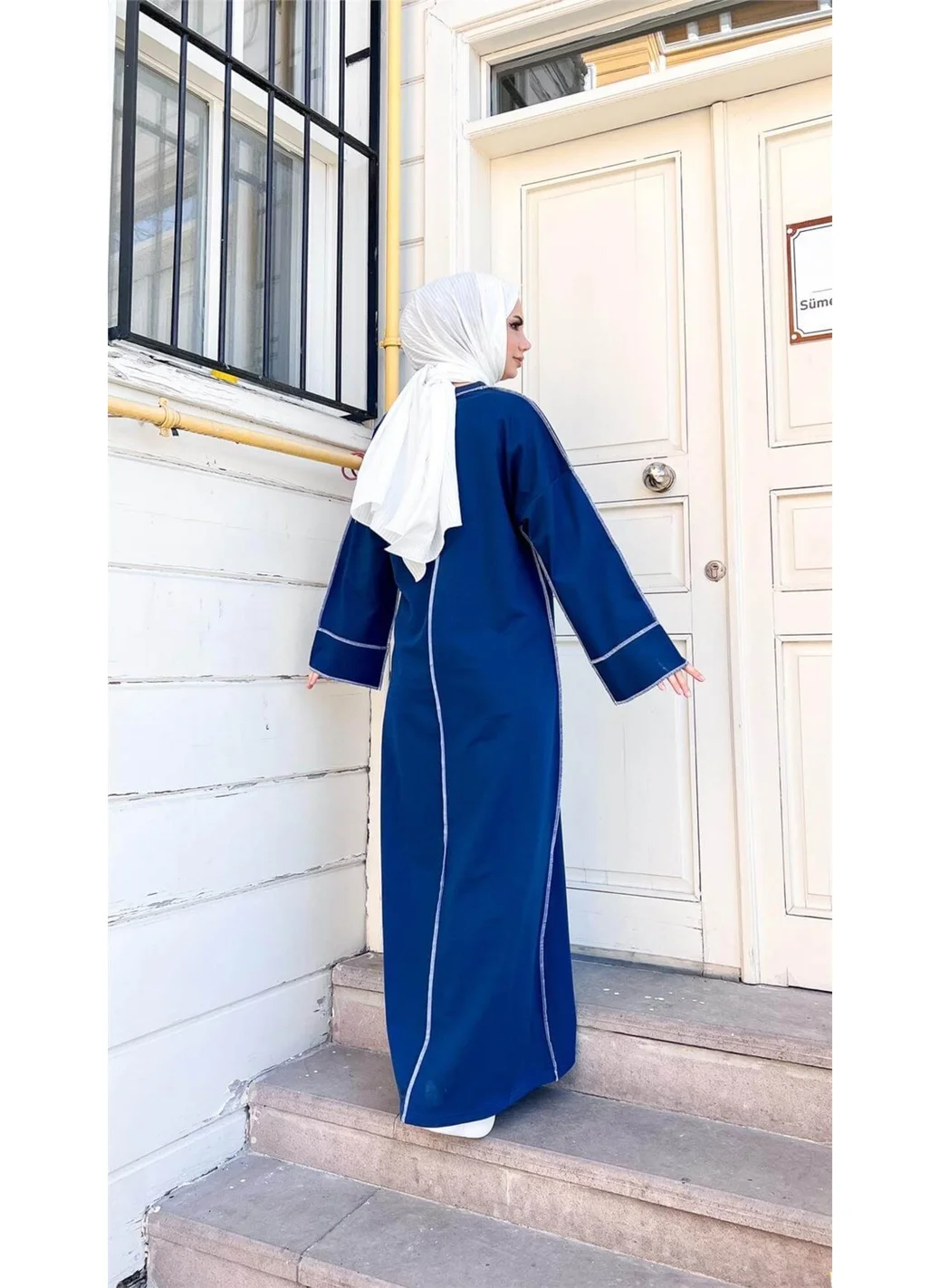 بي ويست Mevlana Oversize Cotton Dress - 71167.006 - Indigo