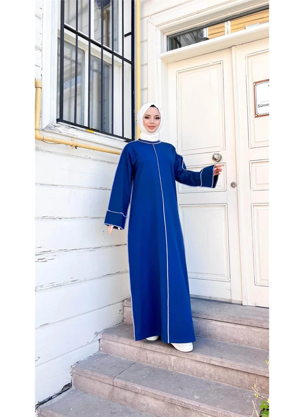 بي ويست Mevlana Oversize Cotton Dress - 71167.006 - Indigo