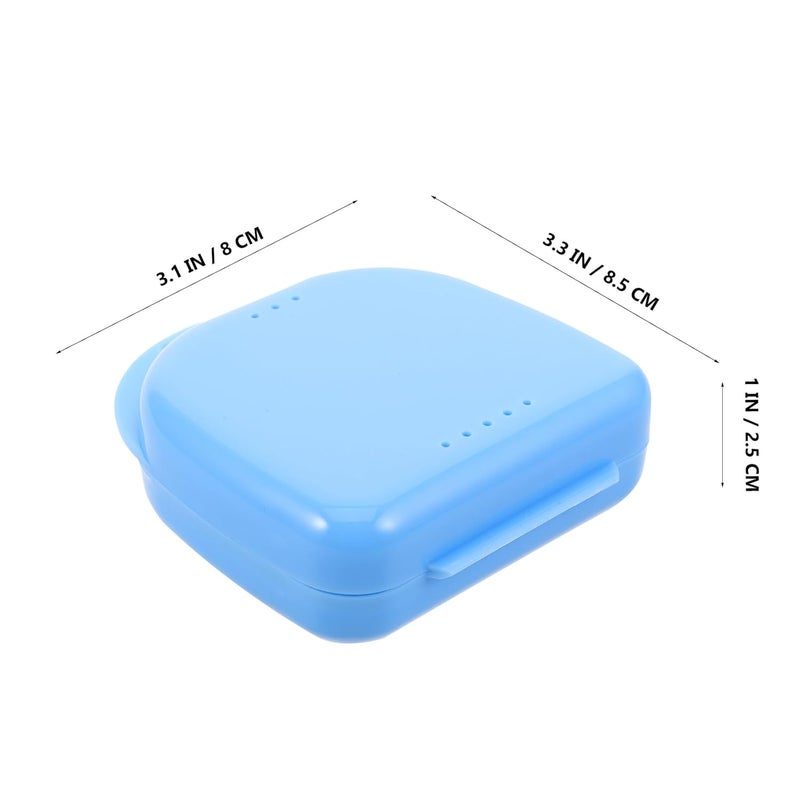 Safigle 6 Pcs Dental Retainer Case With Mirror And Brush Slim Travel Storage Box - Image 3