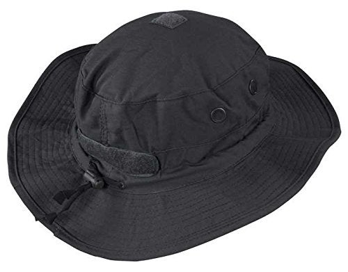 Tru-Spec Men's Head Gear Contractor Boonie Polyester Cotton Rip-Stop, Black - One Size - Image 2