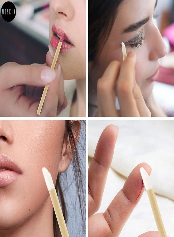 MeSkin 10-Pack Disposable Lip Brushes - Plastic Handle Lipstick Applicator Wands for Makeup Kits, Professional Lip Makeup Tool - Image 4