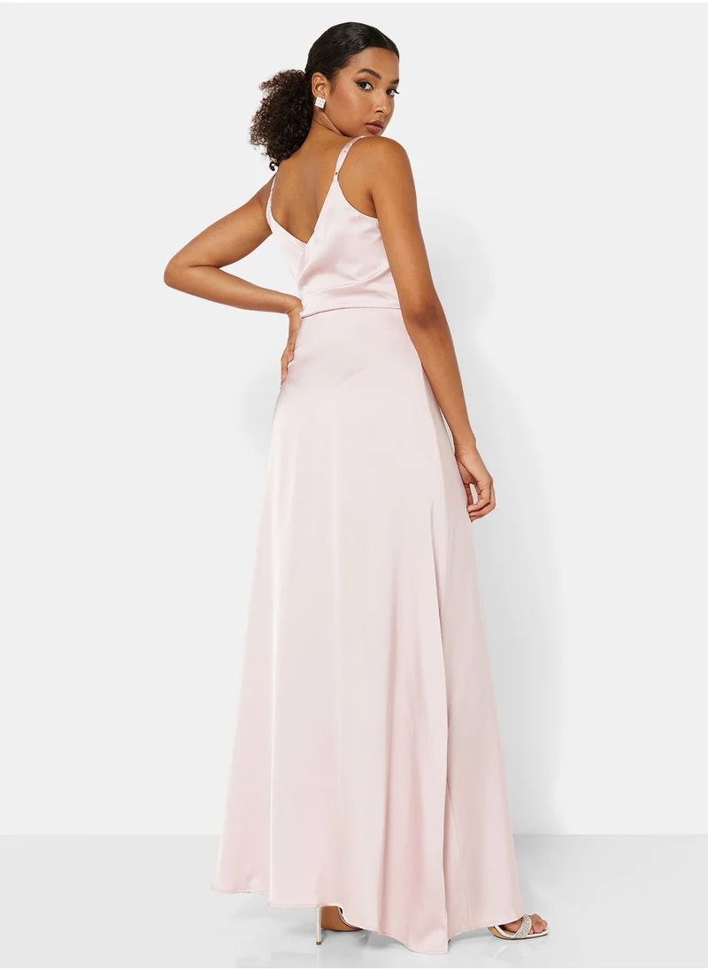 Chi-Chi London Front Slit Dress