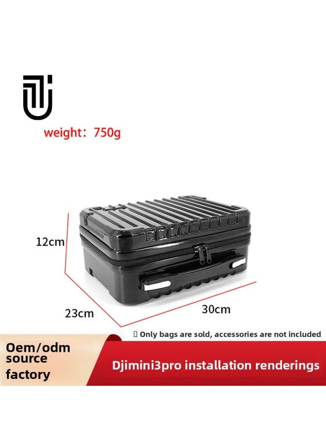 Generic - Dajiang DJIMini3Pro Drone Storage Luggage Box PC Hard Shell Suitcase Messenger Bag-Color:Silver - Image 1