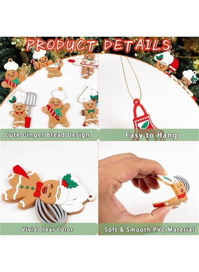 12 Pieces Gingerbread  Tree Ornaments - Festive Cooking Man Hanging Decor for Home Kitchen, Party Supplies - pzsku/Z19FDB770BE4F2BF90B5CZ/45/_/1734288612/8bef4e26-9bbf-4637-91da-81e014f011fb