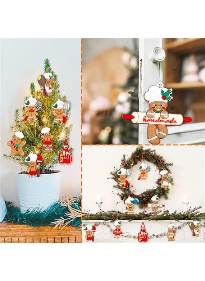 12 Pieces Gingerbread  Tree Ornaments - Festive Cooking Man Hanging Decor for Home Kitchen, Party Supplies - pzsku/Z19FDB770BE4F2BF90B5CZ/45/_/1734288642/cf2171b8-4ff0-4857-b766-1cc671489a0f