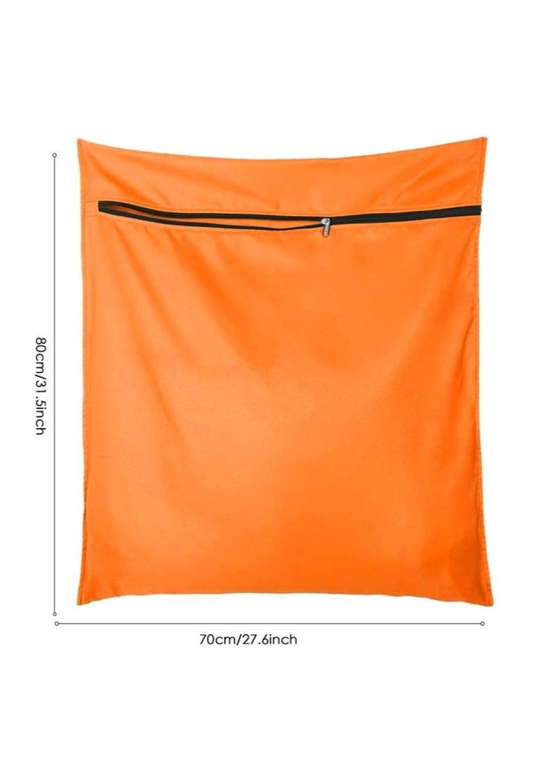 Pet Laundry Bag, Filters Pet Hair Petwear Wash Bag for Washing Machine with YKK Zip for Pet Bedding Blankets Towels Jumbo, Orange  - Image 4