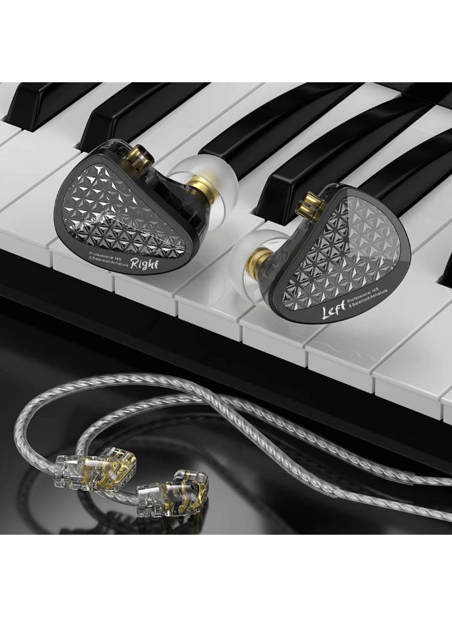 Linsoul S16 Pro 16BA Balanced Armature Drivers Earphones HiFi Bass In Ear Monitor Earphones with Detachable 0.75mm 2 pin Cable (Cyan, With Mic) - Image 2