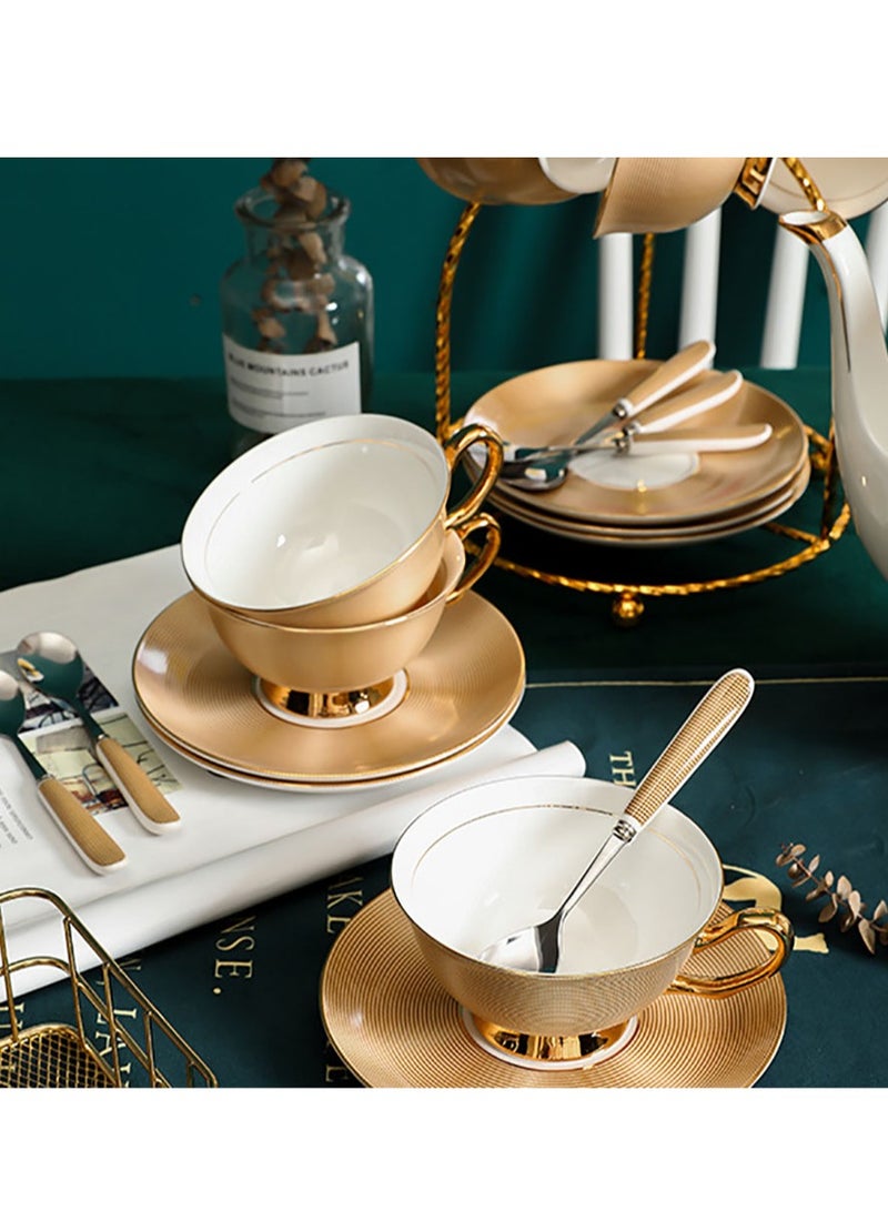 Arabest European-Style Coffee Cups, High Value for Home Use, Light and Luxurious English Afternoon Tea Set, And Accompanying Gifts - Image 5