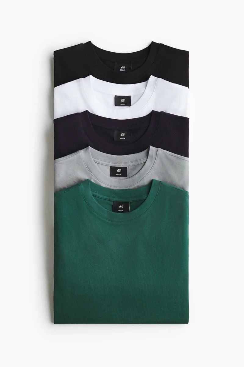 5-pack Regular Fit T-shirts