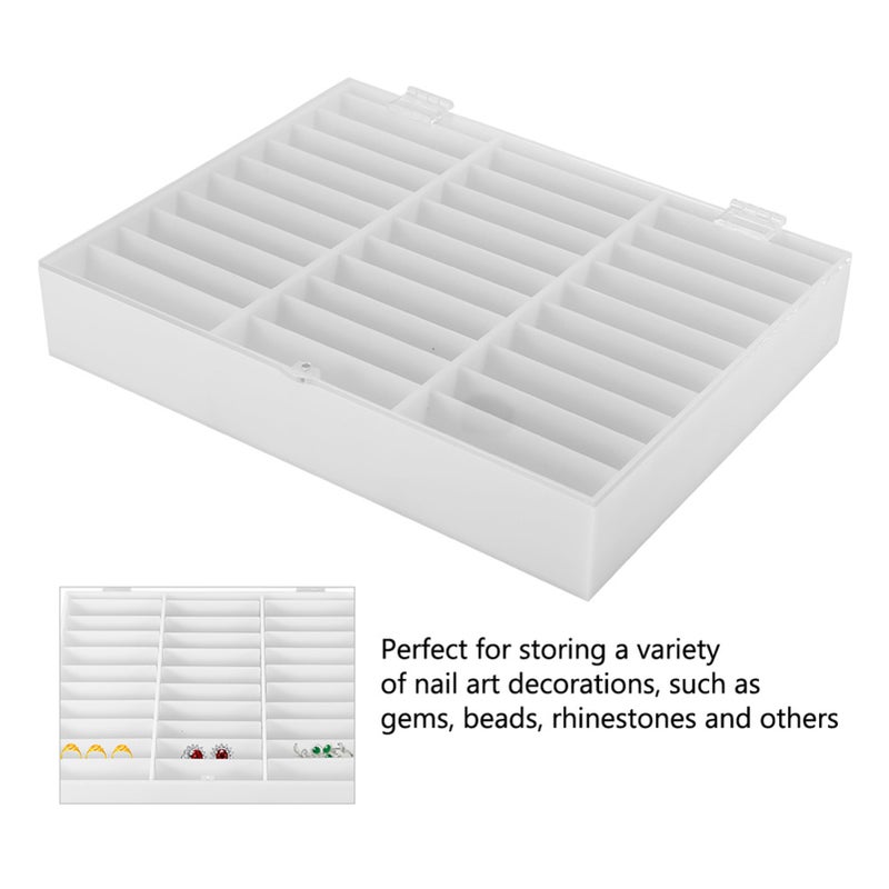 Manicure Durable Nail Art Box Nail Tips Storage Display Rhinestones Decoration Container - Image 3