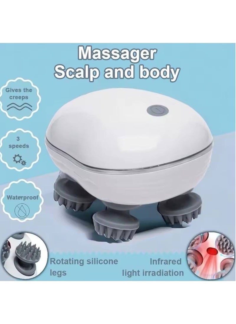 Denx Electric Head Scalp Massager, Handheld Cordless , Portable Waterproof Head Scratcher Massager for Hair Growth , Stress , Relax  - Image 4