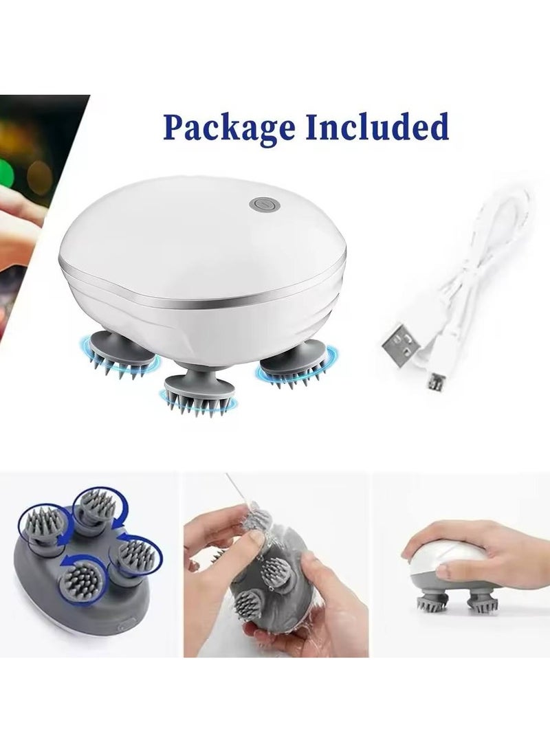 Denx Electric Head Scalp Massager, Handheld Cordless , Portable Waterproof Head Scratcher Massager for Hair Growth , Stress , Relax  - Image 3