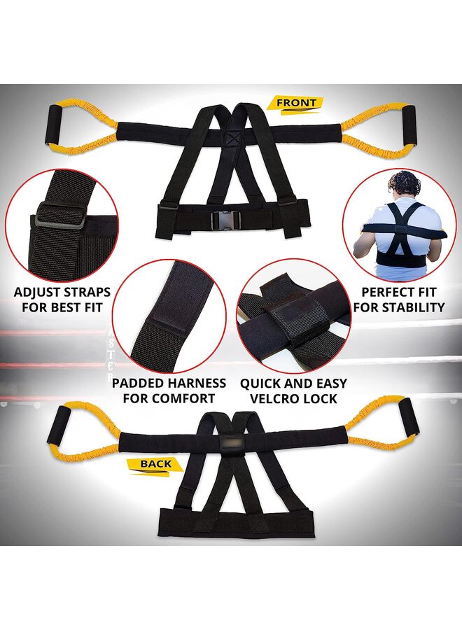 Shadow boxers resistance with a set of 3 professional boxing is set to the shadow boxing, equipped with ankle cuffs | ideal boxing equipment in addition to your family(yellow) - Image 3