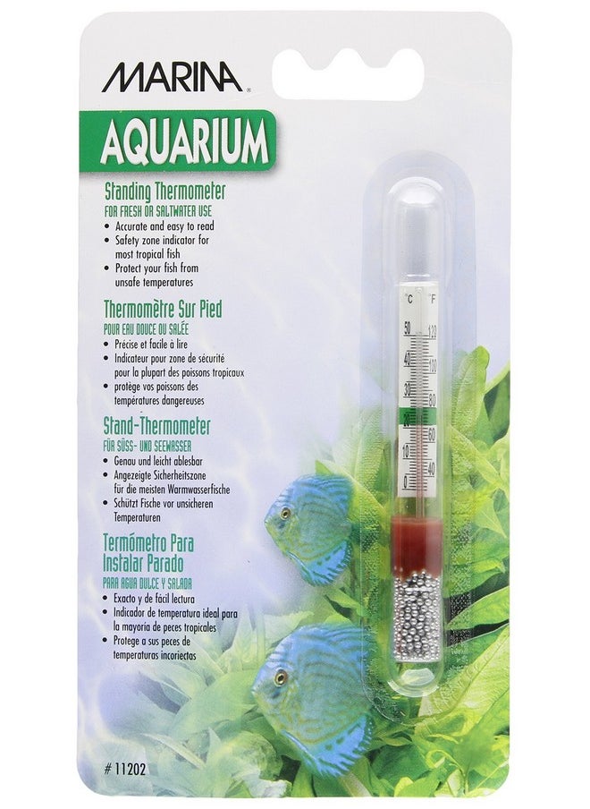 Marina Large Standing Thermometer  Provides Temperature In Fahrenheit And Celsius  - Image 1