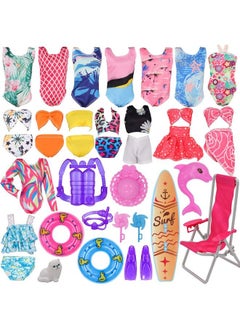 36Pcs Girl Dolls Clothes Swimsuit Bikini For 11.5 Inch Girl Dolls Doll Bikini And Accessories With Diving Swimming Set Lifebuoys Beach Chair Skateboard Dolphins - pzsku/Z19FE3EF5047002FFF7FBZ/45/_/1692164278/1f2a5188-3334-46db-ad64-46abfc5df813