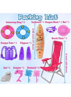 36Pcs Girl Dolls Clothes Swimsuit Bikini For 11.5 Inch Girl Dolls Doll Bikini And Accessories With Diving Swimming Set Lifebuoys Beach Chair Skateboard Dolphins - pzsku/Z19FE3EF5047002FFF7FBZ/45/_/1692164293/f8951a36-786f-49de-b27c-d06c2b43cb84