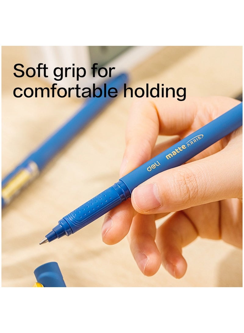 Deli 12-Piece Arris Gel Pen 0.7mm Tip Blue Ink - Image 3