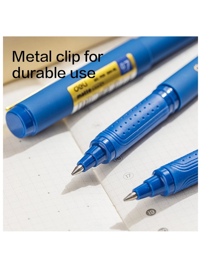 Deli 12-Piece Arris Gel Pen 0.7mm Tip Blue Ink - Image 4